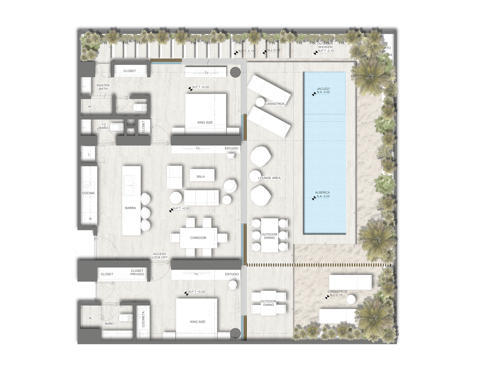 MERAVIA Tulum : PENTGARDENS