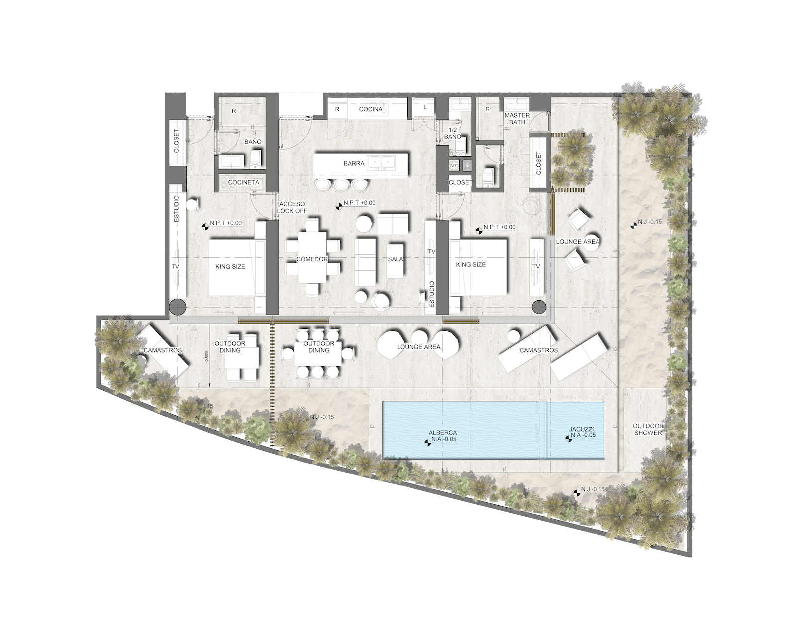 MERAVIA Tulum : PENTGARDENS