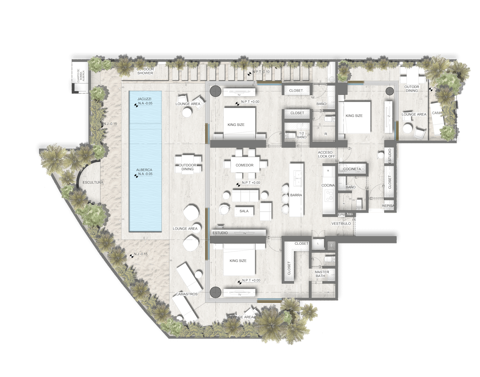 MERAVIA Tulum : PENTGARDENS