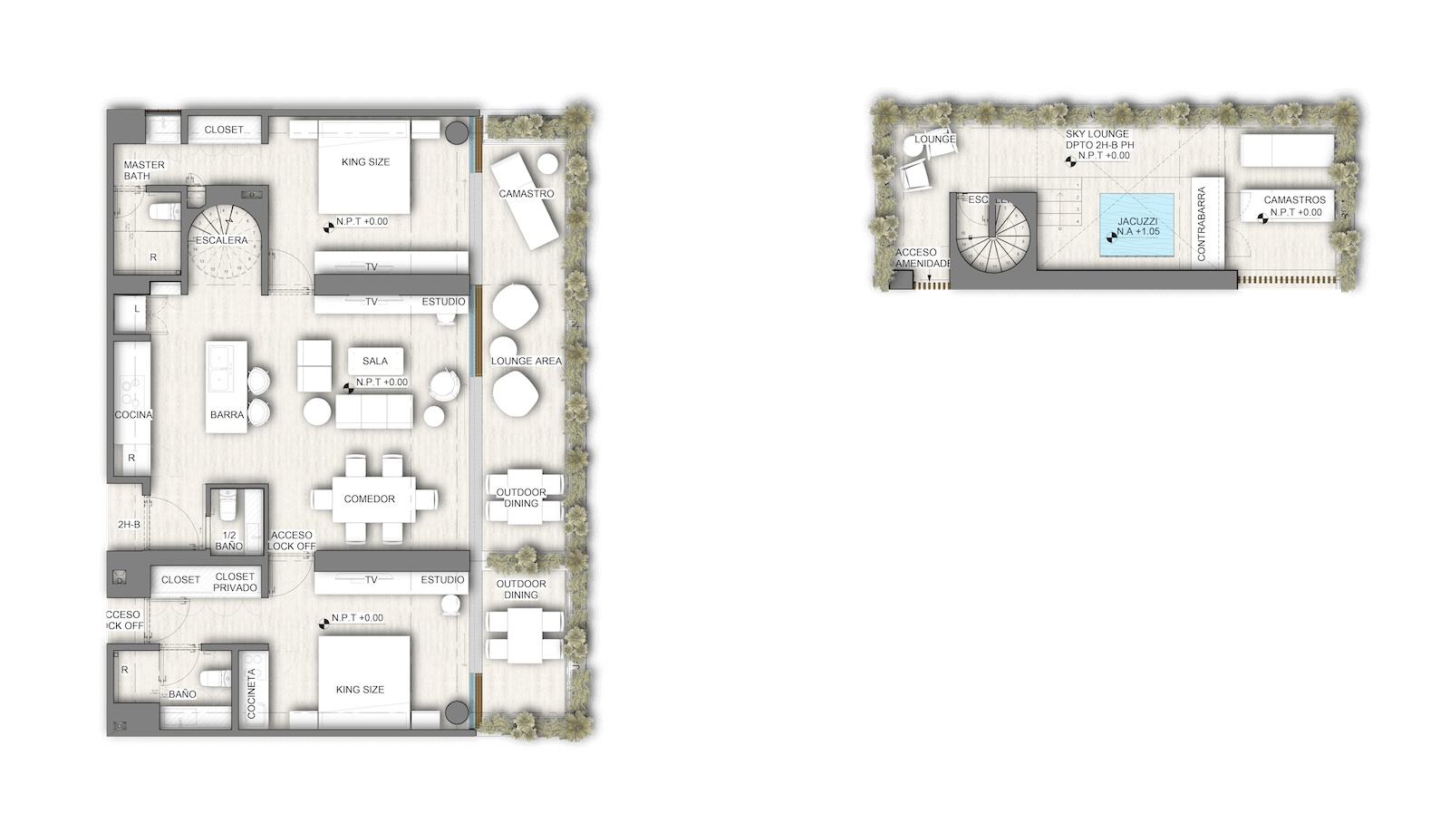 MERAVIA Tulum : PENTHOUSES