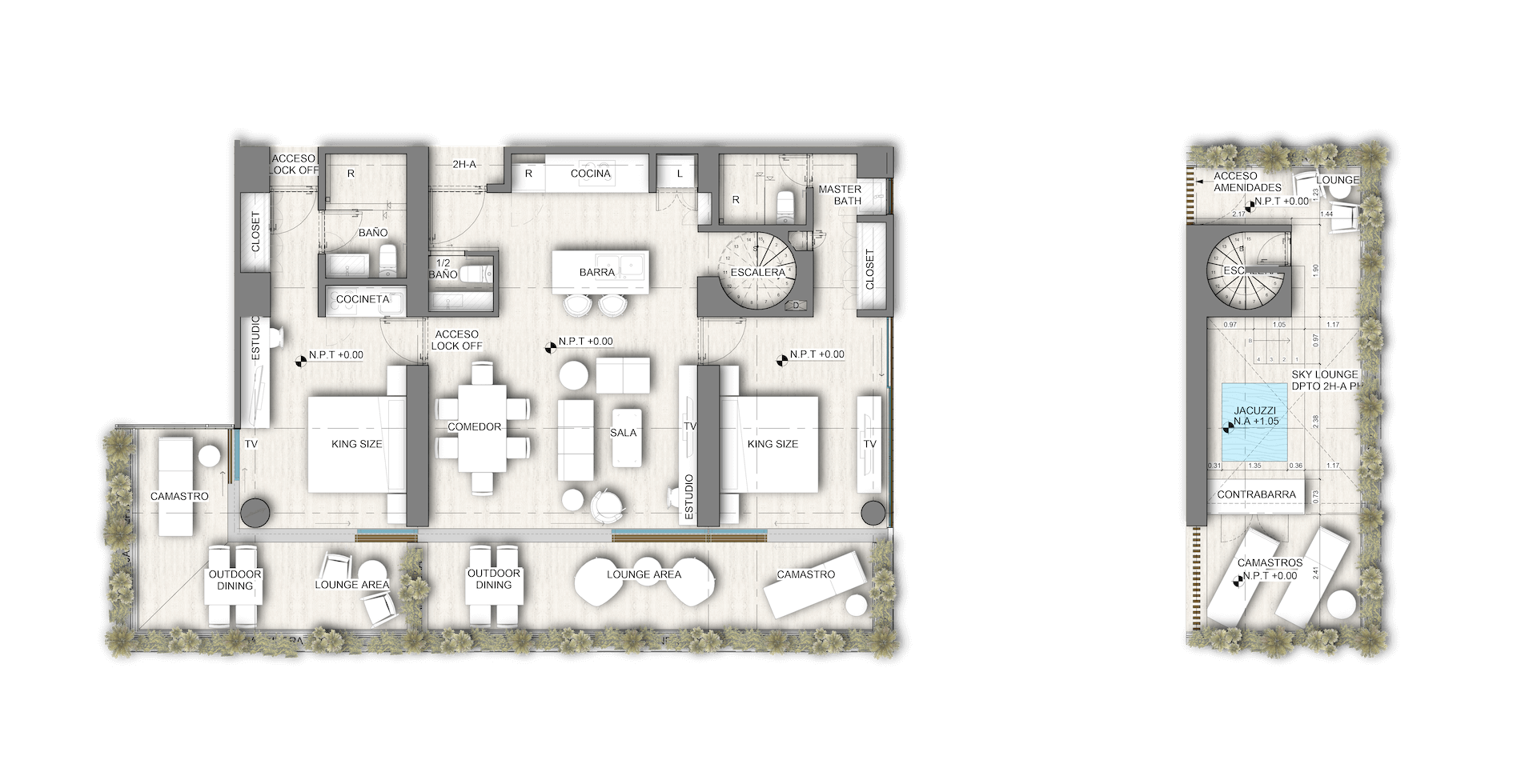 MERAVIA Tulum : PENTHOUSES